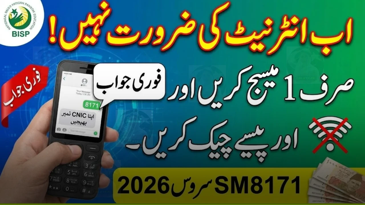 8171 SMS Service 2026 – Check CNIC Status, Payment Eligibility & Installments