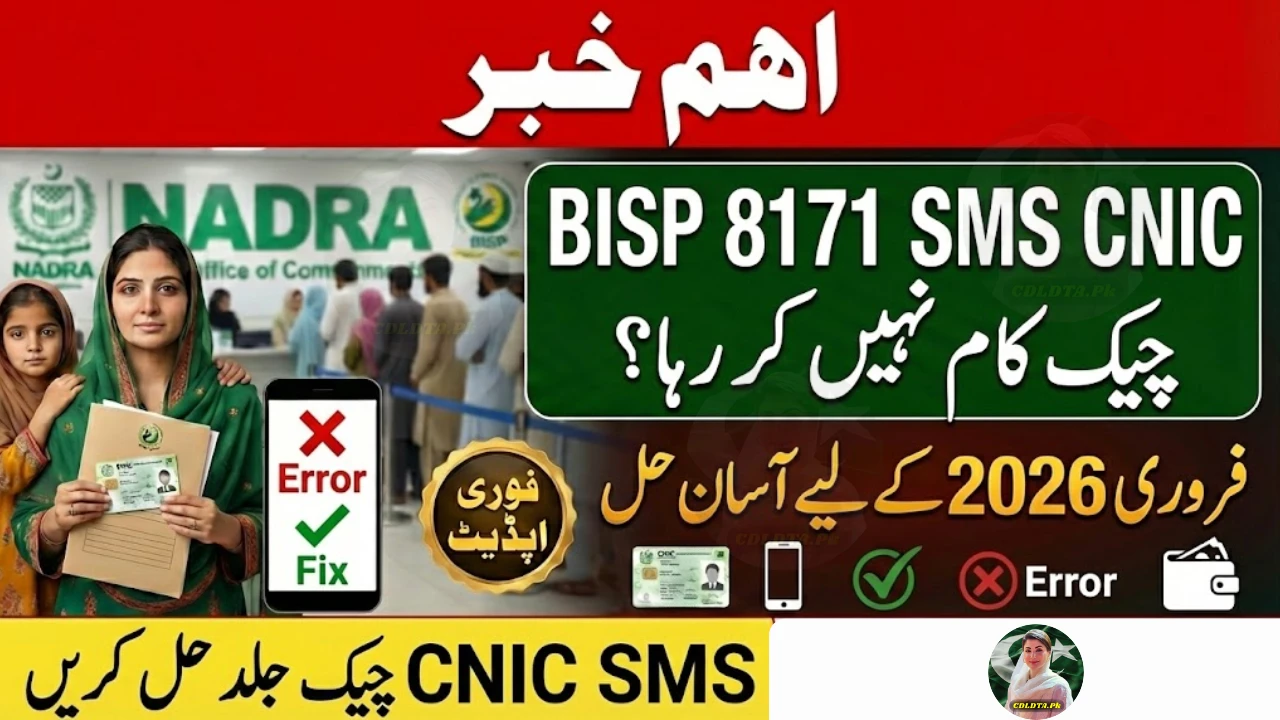 BISP 8171 SMS CNIC Check Not Working February 2026? Easy Fix