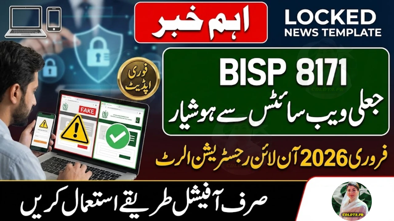 BISP 8171 Online Registration Fake Websites Alert February 2026