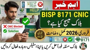 BISP 8171 Portal CNIC Blocked Message Explained – February 2026 Update