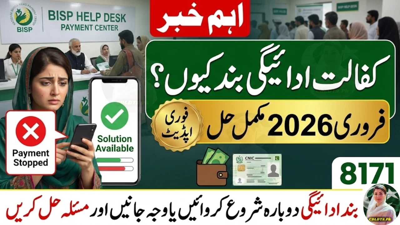 BISP Kafalat Payment Stopped Reason February 2026 Solution