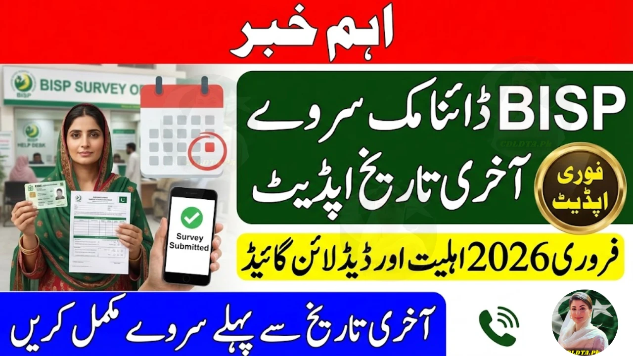 BISP Dynamic Survey Last Date February 2026 Update – Complete Eligibility & Deadline Guide