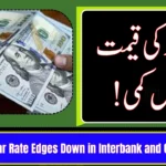 Dollar Rate Edges Down in Interbank and Open Market